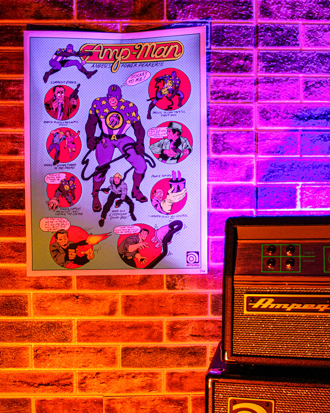 Amp-Man Limited Edition 1/75 Poster