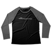 Tri-Blend 3/4 Sleeve Raglan x Black