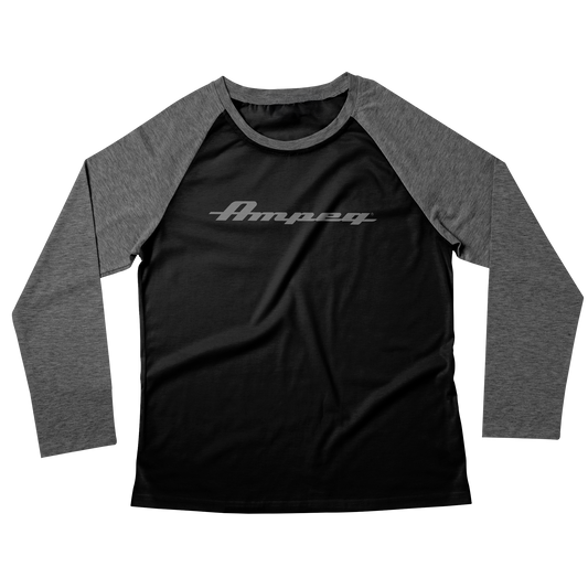 Tri-Blend 3/4 Sleeve Raglan x Black